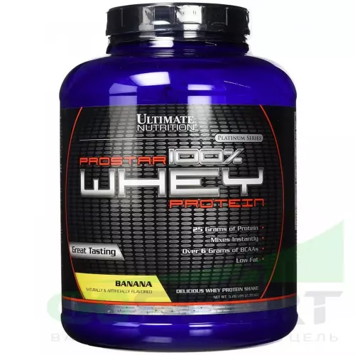  Ultimate Nutrition Prostar Whey 2390 г, Банан