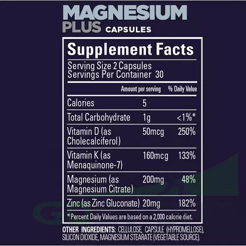  GU ENERGY Magnesium Plus 60 капсул