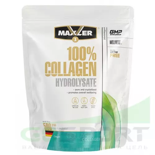  MAXLER 100% Collagen Hydrolysate 500 г, Нейтральный