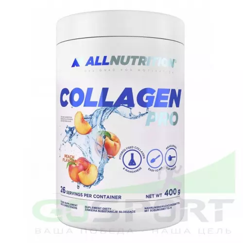  All Nutrition Collagen Pro 400 г, Персик