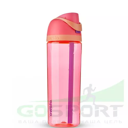  OWALA Бутылка для воды FreeSip Tritan™️ 739 мл 739 мл, Гипер фламинго
