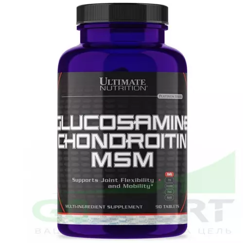  Ultimate Nutrition ULT Glucosamine & Chondroitin & MSM 90 таблеток