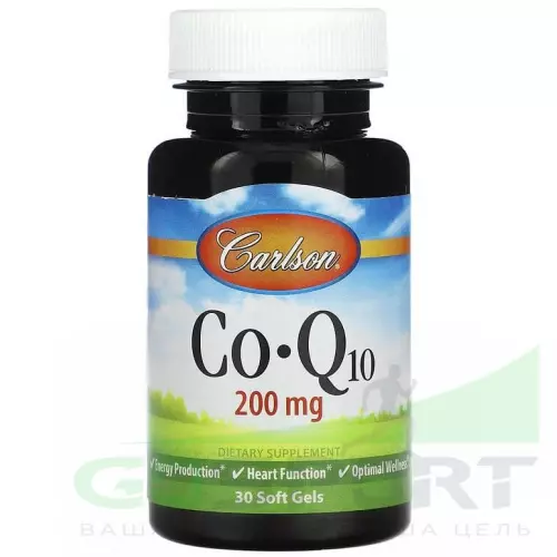  Carlson Labs Co-Q10 200 mg 30 капсул