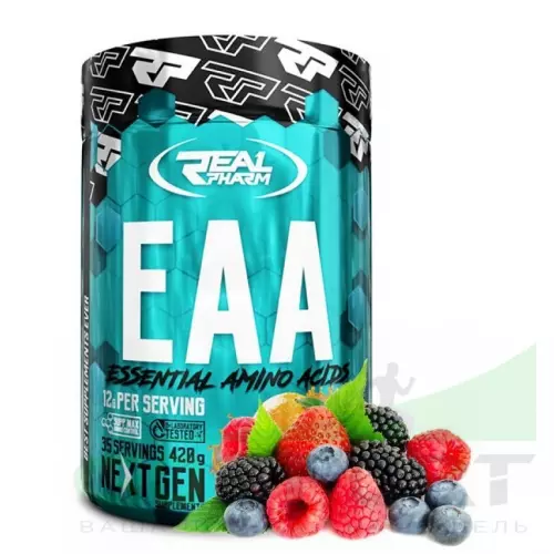Аминокислоты Real Pharm EAA Powder 420 г, Лесные ягоды