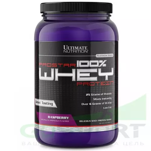  Ultimate Nutrition Prostar Whey 907 г, Малина