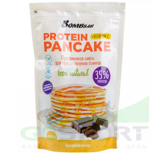 Заменитель питания Bombbar Protein Pancake 420 г, Шоколад