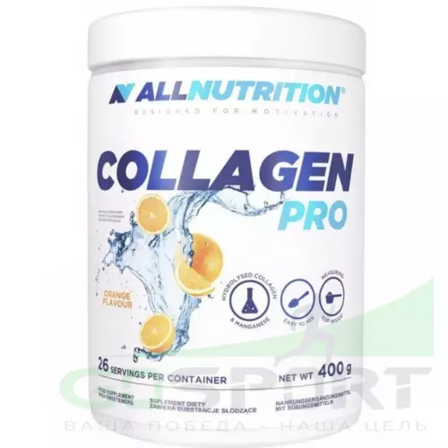  All Nutrition Collagen Pro 400 г, Апельсин