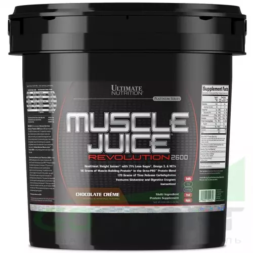 Гейнер Ultimate Nutrition Muscle Juice Revolution 2600 5040 г, Шоколад