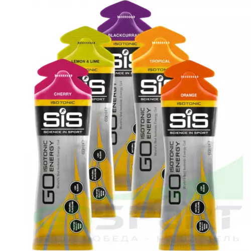 Гель питьевой SCIENCE IN SPORT (SiS) GO Isotonic Energy Gels 5 x 60 мл Микс, Микс