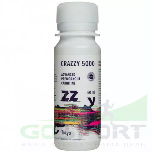  LIQUID & LIQUID L-Carnitine Crazzy 5000 + Coffein 1x60 мл (шот), Красные ягоды