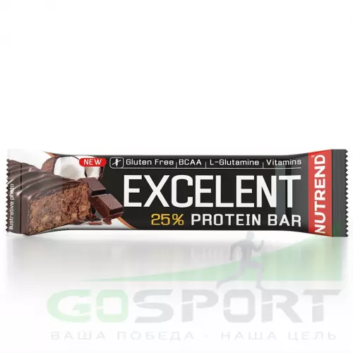Протеиновый батончик NUTREND Excelent Protein Bar 85 г, Шоколад-Кокос