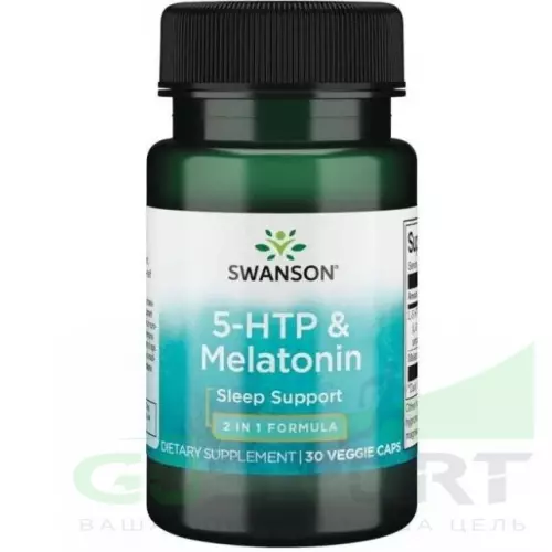  Swanson Ultra 5-HTP & Melatonin 30 вегетарианских капсул