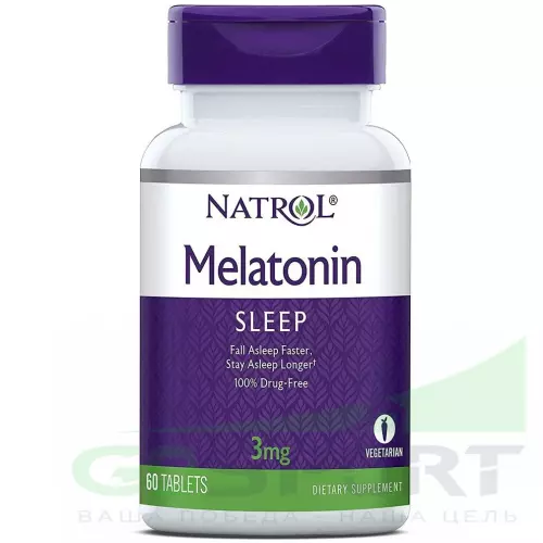  Natrol Melatonin 3 mg 60 таблеток