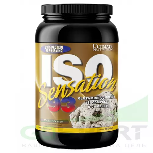  Ultimate Nutrition ISO Sensation 93 910 г, Печенье с кремом