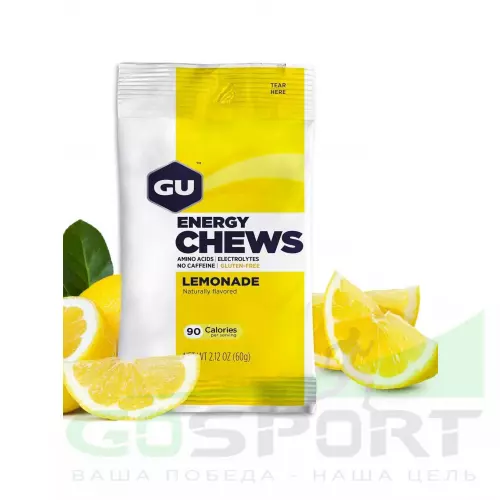  GU ENERGY Мармеладки GU Energy Chews 1 х 8 конфет, Лимонад