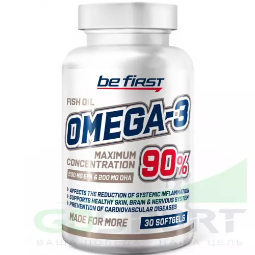 Omega 3 Be First Omega-3 90% MAXIMUM CONCENTRATION 30 гелевых капсул