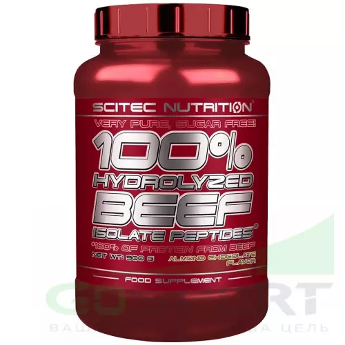  Scitec Nutrition 100% Hydrolyzed Beef Isolate Peptides 900 г, Фундук - Шоколад