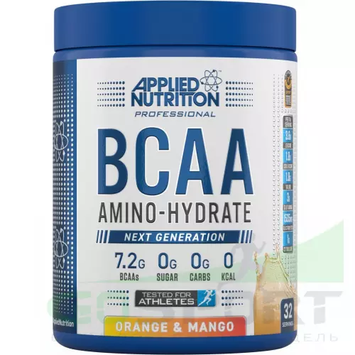 БСАА Applied Nutrition BCAA Amino Hydrate 450 г, Апельсин и манго