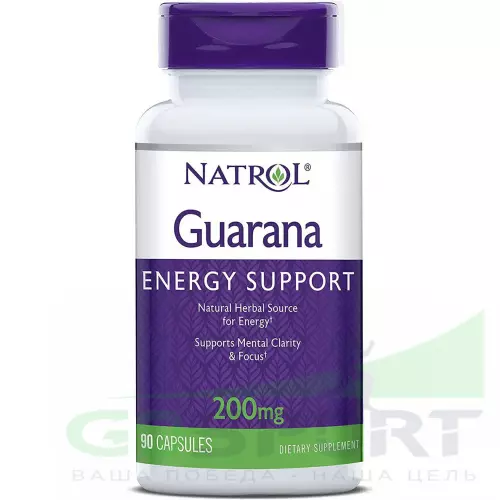  Natrol Guarana 200 mg 90 капсул, Нейтральный
