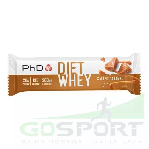 Протеиновый батончик PhD Nutrition Diet Whey Bar 63 г, Соленая карамель