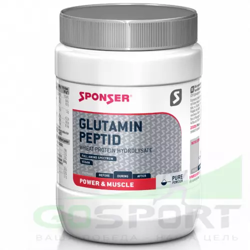 Аминокислоты SPONSER GLUTAMINPEPTID 250 г, Нейтральный
