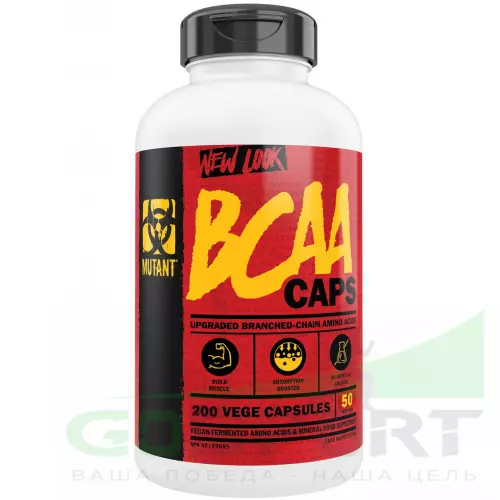 БСАА Mutant BCAA Capsules 2:1:1 200 капсул