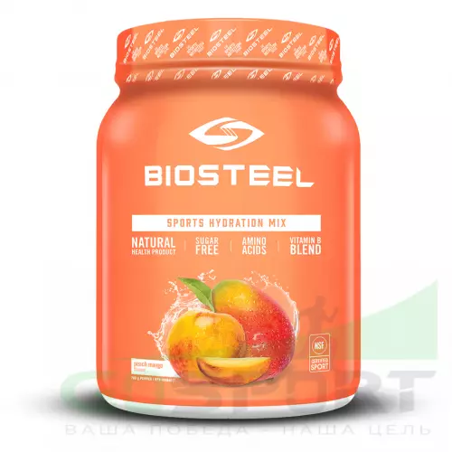 Изотоник BioSteel Sports Hydration Mix 700 г, Манго - Персик