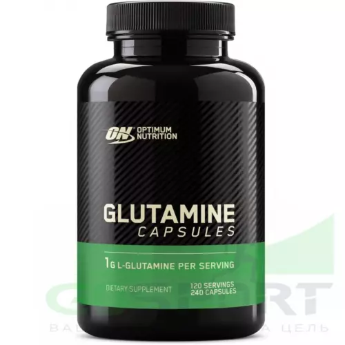 L-Глютамин OPTIMUM NUTRITION Glutamine caps 1000 mg 240 капсул, Нейтральный
