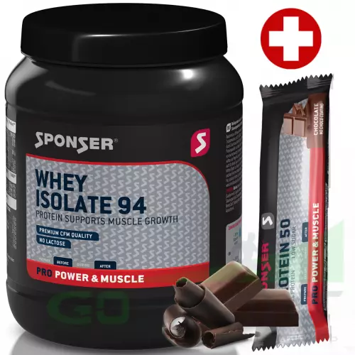  SPONSER WHEY ISOLATE 94 CFM + Bar 850 г, Шоколад