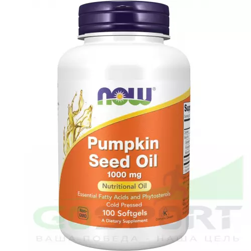 Омена-3 NOW FOODS Pumpkin Seed Oil 1000 mg 100 гелевые капсулы