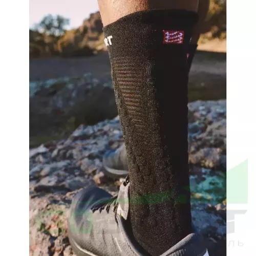 Компрессионные носки Compressport Носки V4 Trail Black T2