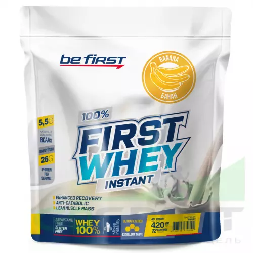  Be First First Whey Instant (сывороточный протеин) 420 г, Банан
