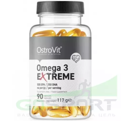 Омена-3 OstroVit Omega 3 Extreme 90 гелевых капсул