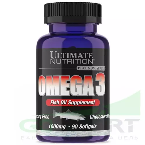 Омена-3 Ultimate Nutrition Ult Omega 3 90 капсул