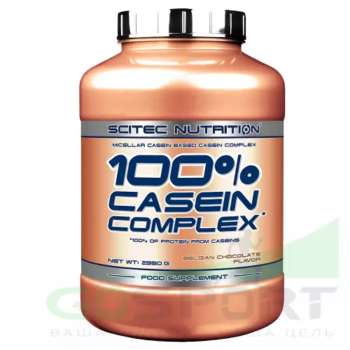 Казеиновый протеин Scitec Nutrition 100% Casein Complex 2350 г, Белый шоколад канталупа