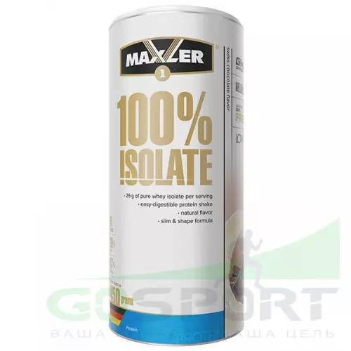  MAXLER 100% Isolate 450 г, Швейцарский Шоколад