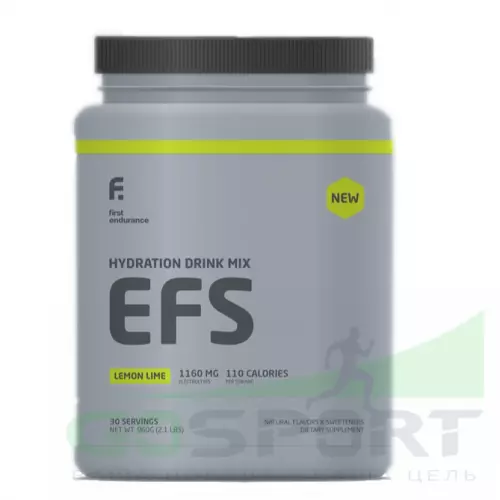 Изотоник First Endurance EFS EFS DRINK 960 г, Лимон-Лайм
