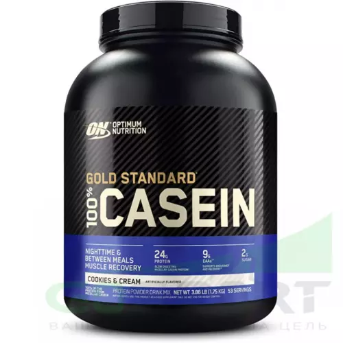 Казеиновый протеин OPTIMUM NUTRITION 100% Casein Gold Standard 1750 г, Печенье с Кремом