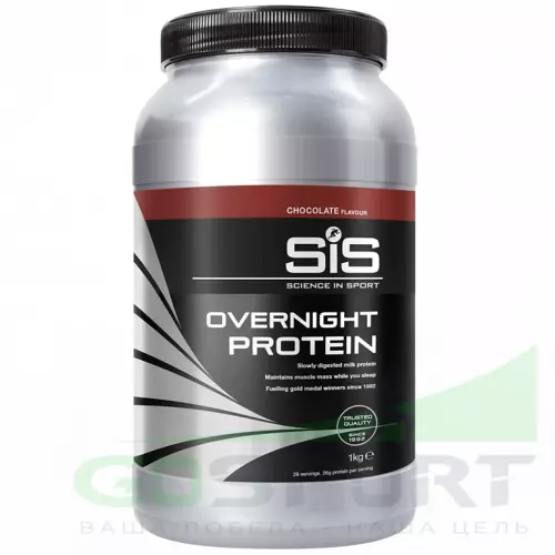 Казеиновый протеин SCIENCE IN SPORT (SiS) Overnight Protein Powder 1000 г, Шоколад