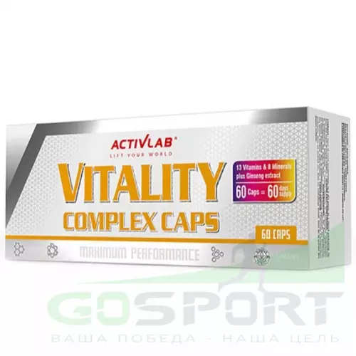 Витаминный комплекс ActivLab Vitality Complex 60 капс 60 капсул, нейтральный