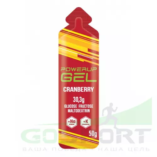 Гель питьевой POWERUP GEL +Na +K 6 x 50 г, Микс