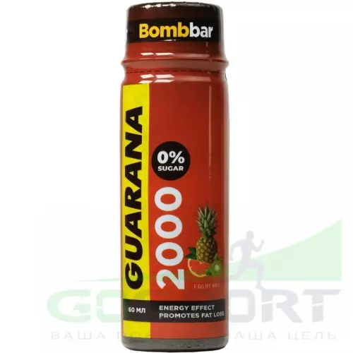  Bombbar Shot Energy Guarana 2000 60 мл, Фруктовый микс