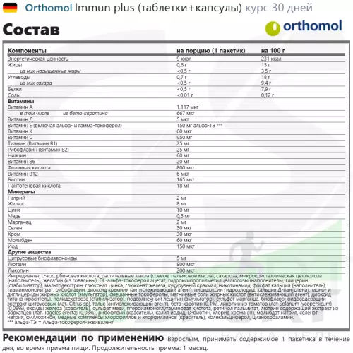  Orthomol Immun (таблетки+капсулы) курс 30 дней