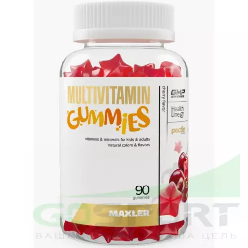 Витаминный комплекс MAXLER Multivitamin Gummies 90 мармеладок, Вишня