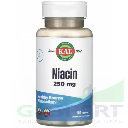  KAL Niacin 250 mg 100 таблеток