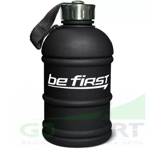  Be First Бутылка для воды Be First 1300 мл (матовая TS1300-FOROST) 1300 мл, Черный