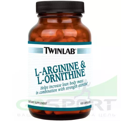  Twinlab L-Arginine L-Ornithine 1000/500 mg 100 капсул