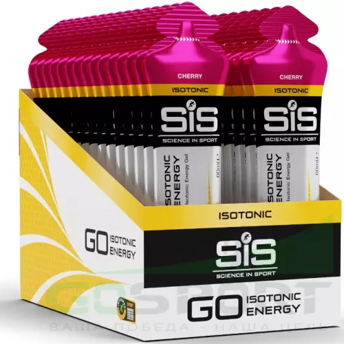 Гель питьевой SCIENCE IN SPORT (SiS) GO Isotonic Energy Gels 30 x 60 мл, Вишня