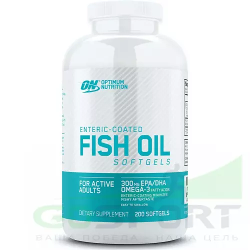 Омена-3 OPTIMUM NUTRITION Fish Oil softgels 200 капсул, Нейтральный