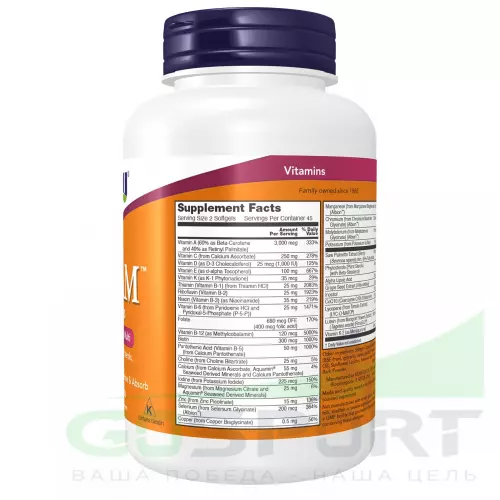  NOW FOODS Adam Male Multi (Softgels) 90 гелевых капсул